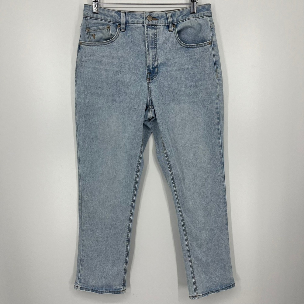 Frye Womens High Rise Straight Leg Jeans Light Wash Denim Size 6/28